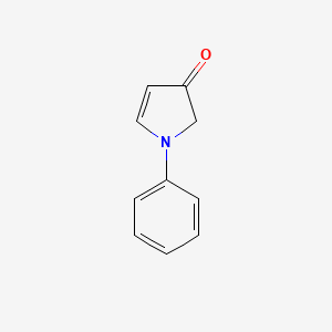 molecular formula C10H9NO B11985904 3H-Pyrrol-3-one, 1,2-dihydro-1-phenyl- CAS No. 65172-10-3