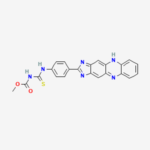 Methyl (4-(1h-imidazo(4,5-b)phenazin-2-yl)anilino)carbothioylcarbamate