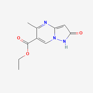 molecular formula C10H11N3O3 B1198597 2-羟基-5-甲基吡唑并[1,5-a]嘧啶-6-羧酸乙酯 CAS No. 57615-05-1