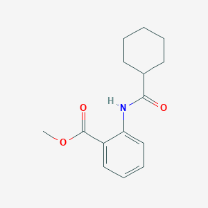 molecular formula C15H19NO3 B11986003 Methyl 2-[(cyclohexylcarbonyl)amino]benzoate 