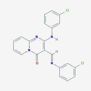 2-[(3-chlorophenyl)amino]-3-{(E)-[(3-chlorophenyl)imino]methyl}-4H-pyrido[1,2-a]pyrimidin-4-one