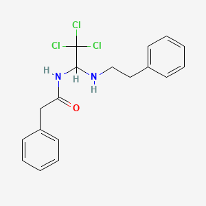 2-Phenyl-N-(2,2,2-trichloro-1-phenethylamino-ethyl)-acetamide