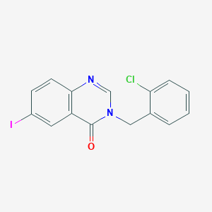 3-(2-Chlorobenzyl)-6-iodo-4(3H)-quinazolinone