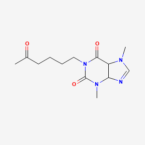 molecular formula C13H20N4O3 B11986137 3,7-Dimethyl-1-(5-oxo-hexyl)-3,7-dihydro-purine-2,6-dione 