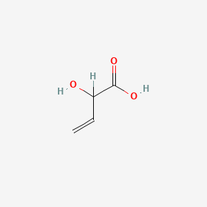 molecular formula C4H6O3 B1198614 2-Hydroxybut-3-enoic acid CAS No. 600-17-9