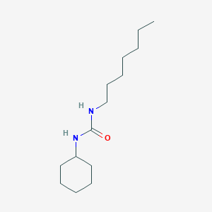 molecular formula C14H28N2O B11986157 N-cyclohexyl-N'-heptylurea CAS No. 303092-06-0