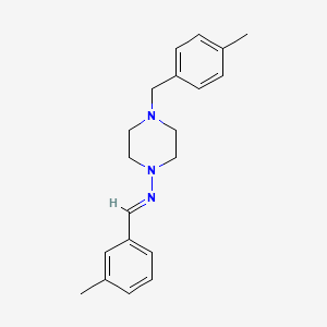 4-(4-Methylbenzyl)-N-(3-methylbenzylidene)-1-piperazinamine