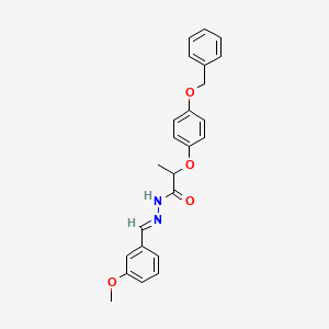 molecular formula C24H24N2O4 B11986241 2-(4-(Benzyloxy)phenoxy)-N'-(3-methoxybenzylidene)propanohydrazide CAS No. 303065-73-8