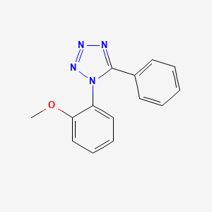 molecular formula C14H12N4O B11986320 1-(2-methoxyphenyl)-5-phenyl-1H-tetrazole 