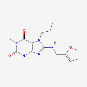 8-[(Furan-2-ylmethyl)-amino]-1,3-dimethyl-7-propyl-3,7-dihydro-purine-2,6-dione