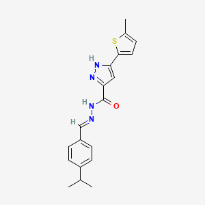 N'-(4-Isopropylbenzylidene)-3-(5-methylthiophen-2-yl)-1H-pyrazole-5-carbohydrazide