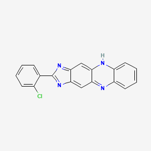 molecular formula C19H11ClN4 B11986602 2-(2-chlorophenyl)-1H-imidazo[4,5-b]phenazine CAS No. 114991-75-2