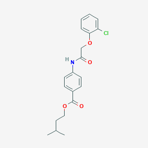 Isopentyl 4-{[(2-chlorophenoxy)acetyl]amino}benzoate