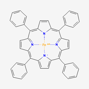 molecular formula C44H28FeN4 B1198665 铁，[5,10,15,20-四苯基卟啉(2-)]- 