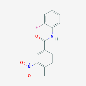 N-(2-fluorophenyl)-4-methyl-3-nitrobenzamide