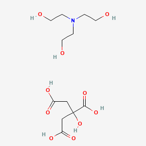 molecular formula C12H23NO10 B1198680 2,2',2''-Nitrilotriethanol citrate CAS No. 29340-81-6