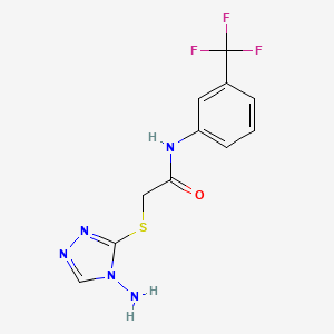 2-((4-Amino-4H-1,2,4-triazol-3-YL)thio)-N-(3-(trifluoromethyl)phenyl)acetamide