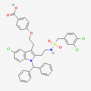 molecular formula C39H33Cl3N2O5S B1198706 Ecopladib CAS No. 381683-92-7