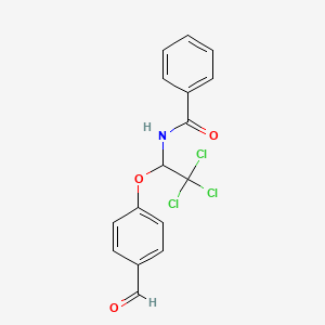 N-[2,2,2-trichloro-1-(4-formylphenoxy)ethyl]benzamide