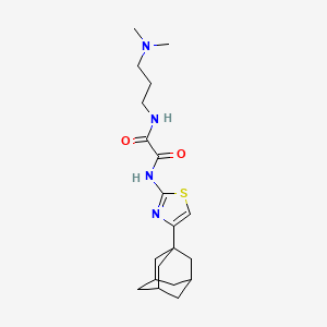 molecular formula C20H30N4O2S B11987106 N-(4-Adamantan-1-yl-thiazol-2-yl)-N'-(3-dimethylamino-propyl)-oxalamide 