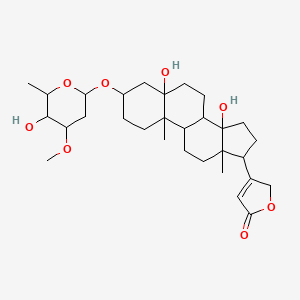 molecular formula C30H46O8 B1198714 Vanderosid CAS No. 514-44-3