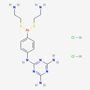 molecular formula C13H23AsCl2N8S2 B1198715 二盐酸美拉索明 CAS No. 89141-50-4