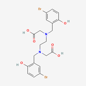 molecular formula C20H22Br2N2O6 B1198718 N,N'-Bis(5-bromo-2-hydroxybenzyl)ethylenediamine diacetic acid CAS No. 92830-04-1
