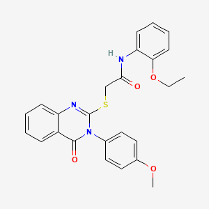 N-(2-ethoxyphenyl)-2-{[3-(4-methoxyphenyl)-4-oxo-3,4-dihydroquinazolin-2-yl]sulfanyl}acetamide