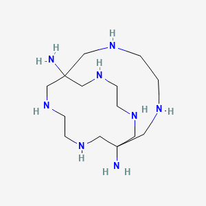 molecular formula C14H34N8 B1198724 二胺肉棺碱 CAS No. 91002-72-1