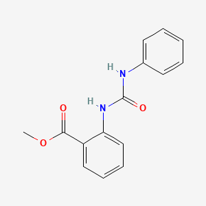 molecular formula C15H14N2O3 B11987274 Methyl 2-(phenylcarbamoylamino)benzoate CAS No. 2321-50-8