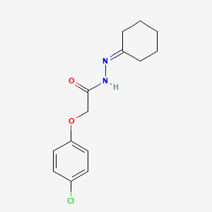 2-(4-chlorophenoxy)-N'-cyclohexylideneacetohydrazide