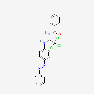 4-Methyl-N-(2,2,2-trichloro-1-(4-phenylazo-phenylamino)-ethyl)-benzamide