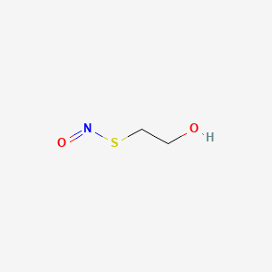 molecular formula C2H5NO2S B1198732 S-Nitrosomercaptoethanol CAS No. 67616-44-8