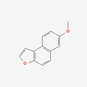 molecular formula C13H10O2 B1198733 7-Methoxynaphtho(2,1-b)furan CAS No. 77523-52-5