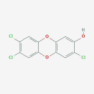 molecular formula C12H5Cl3O3 B1198735 3,7,8-Trichlorooxanthren-2-ol CAS No. 82019-04-3