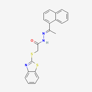 2-(1,3-Benzothiazol-2-ylthio)-N'-(1-(1-naphthyl)ethylidene)acetohydrazide