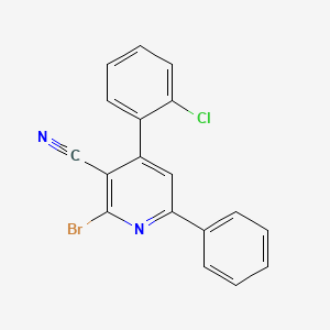 2-Bromo-4-(2-chlorophenyl)-6-phenylpyridine-3-carbonitrile