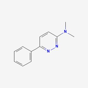 molecular formula C12H13N3 B1198747 N,N-Dimethyl-6-phenyl-3-pyridazinamine 