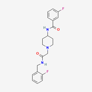 molecular formula C21H23F2N3O2 B1198749 3-氟-N-[1-[2-[(2-氟苯基)甲基氨基]-2-氧代乙基]-4-哌啶基]苯甲酰胺 