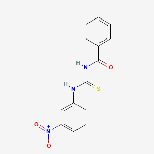 B1198755 N-[(3-nitroanilino)-sulfanylidenemethyl]benzamide CAS No. 94398-09-1