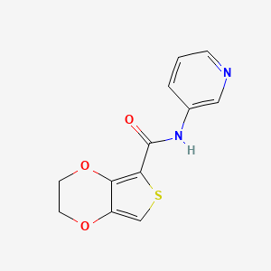 molecular formula C12H10N2O3S B1198756 N-(3-吡啶基)-2,3-二氢噻吩并[3,4-b][1,4]二氧杂环-5-甲酰胺 