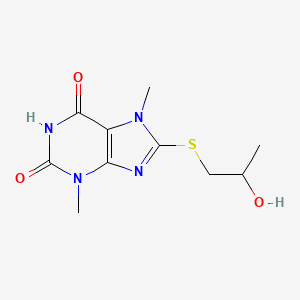 8-[(2-hydroxypropyl)sulfanyl]-3,7-dimethyl-3,7-dihydro-1H-purine-2,6-dione