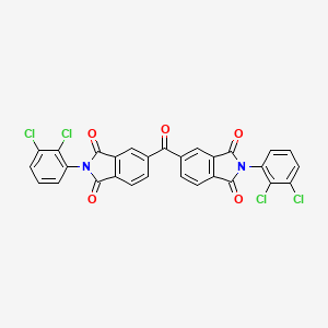 2-(2,3-Dichlorophenyl)-5-[2-(2,3-dichlorophenyl)-1,3-dioxoisoindole-5-carbonyl]isoindole-1,3-dione