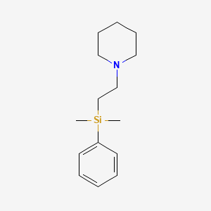 molecular formula C15H25NSi B1198760 Dimethyl-phenyl-(2-piperidin-1-ylethyl)silane CAS No. 22409-26-3