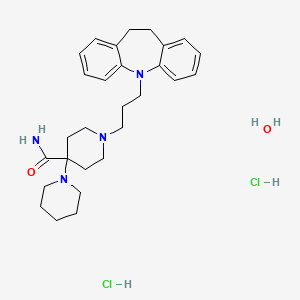 molecular formula C28H42Cl2N4O2 B1198768 Carpipramine dihydrochloride CAS No. 60452-13-3