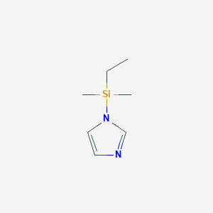 molecular formula C7H14N2Si B1198775 Dimethylethylsilylimidazole CAS No. 62365-34-8