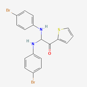 2,2-Bis(4-bromoanilino)-1-(2-thienyl)ethanone