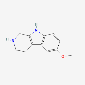 molecular formula C12H14N2O B1198789 6-甲氧基-2,3,4,9-四氢-1H-吡啶并[3,4-b]吲哚 CAS No. 20315-68-8