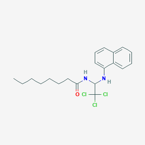 molecular formula C20H25Cl3N2O B11987973 N-[2,2,2-trichloro-1-(naphthalen-1-ylamino)ethyl]octanamide 