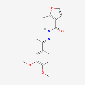 N'-[(1E)-1-(3,4-dimethoxyphenyl)ethylidene]-2-methylfuran-3-carbohydrazide